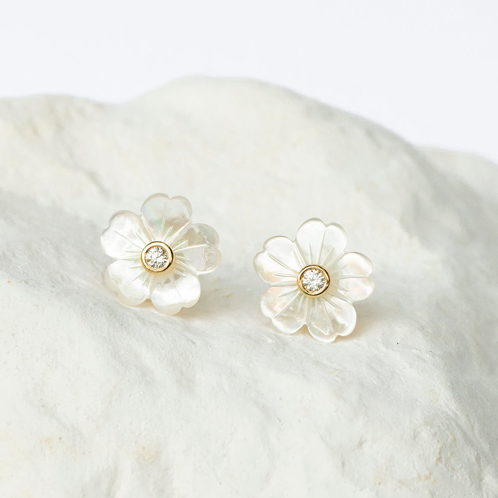 Apple Blossom Flower earrings