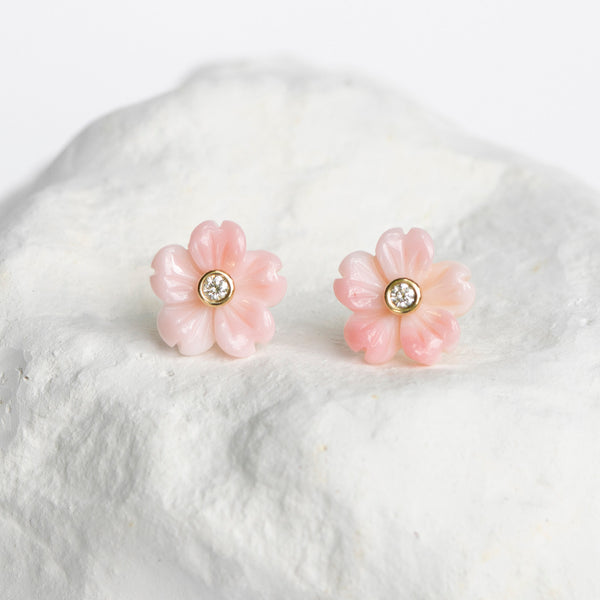 Cherry blossom flower earrings