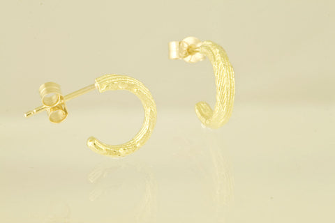 Sepia small hoop earrings 18kt gold